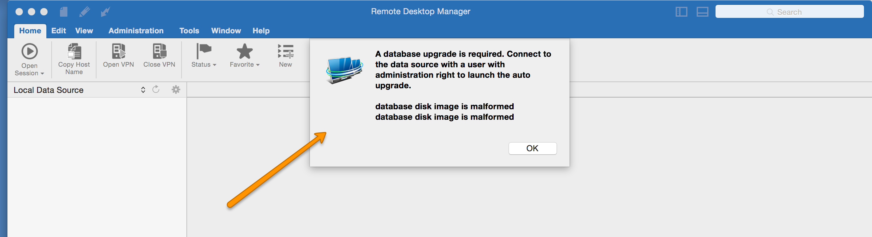 apple remote desktop functions not working
